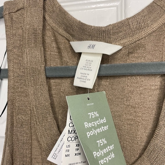 NWT H&M Rib Knit Sleeveless Midi Dress Size XS - Picture 3 of 5